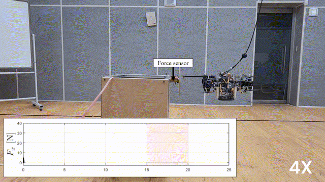 Autonomous Heavy Object Pushing Using a Coaxial Tiltrotor
