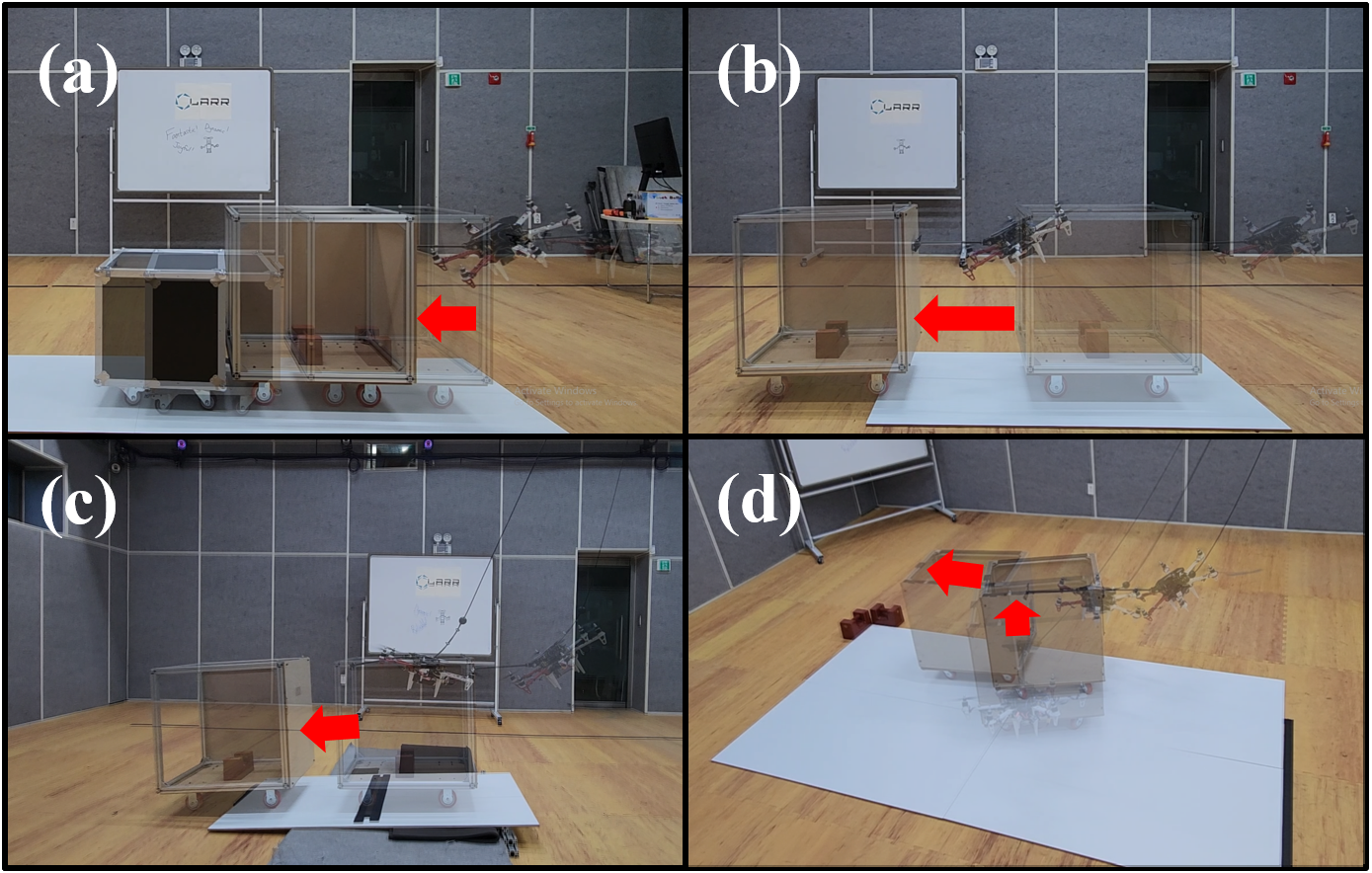 Aerial physical interaction with robust stability guarantee against sudden collision and contact‑loss